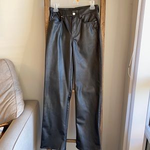 NWT- Vegan Leather Pants